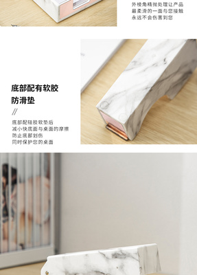 工厂直销大理石纹办公用品笔筒 提升办公品质的实用选择